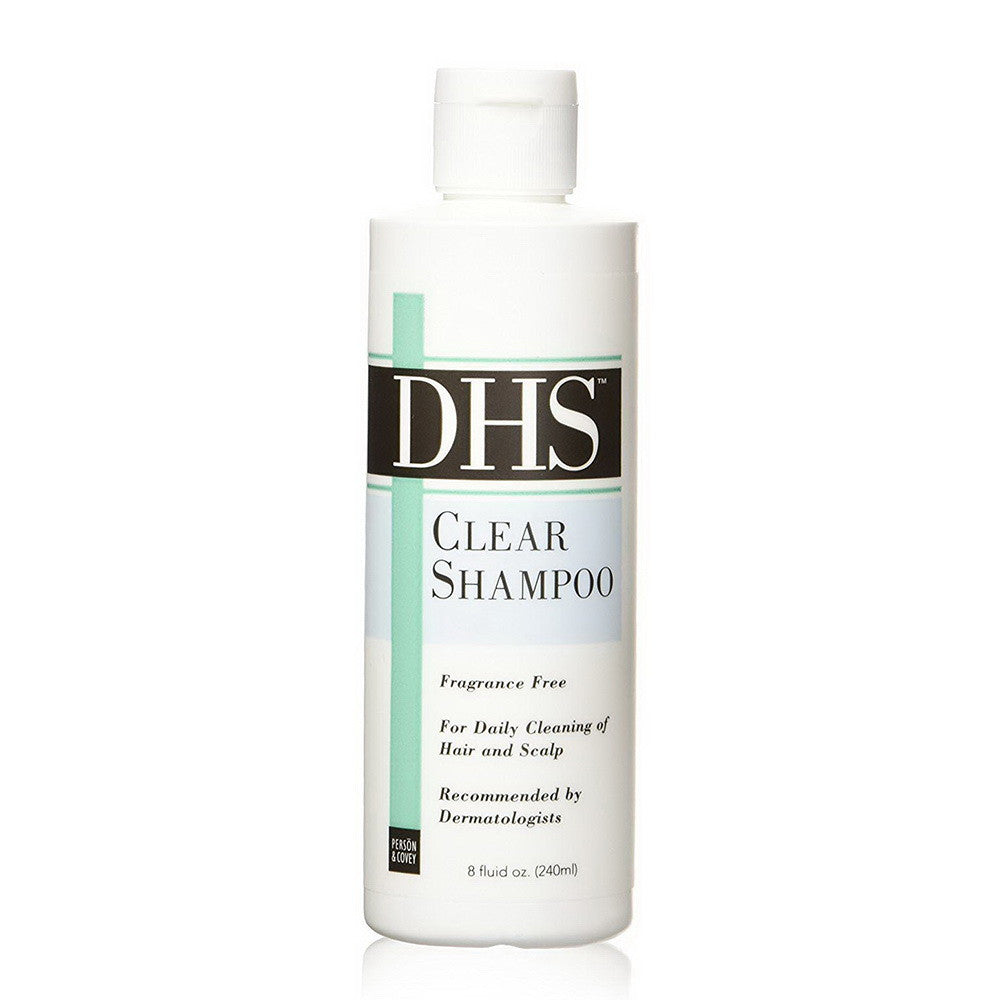 DHS Clear Shampoo For Daily Cleaning Of Hair And Scalp - 8 Oz